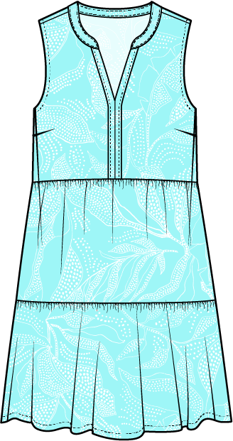 Regatta Rayon Leaves Paradise Dress by Escape