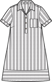 Seaport Stripe Shirt Dress by Escape