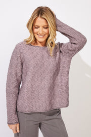 Cozy Diamond Easy Pullover by Escape