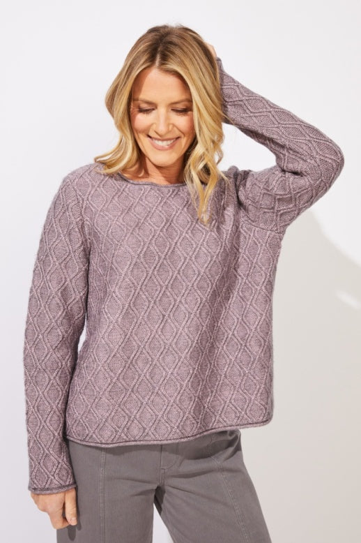 Cozy Diamond Easy Pullover by Escape