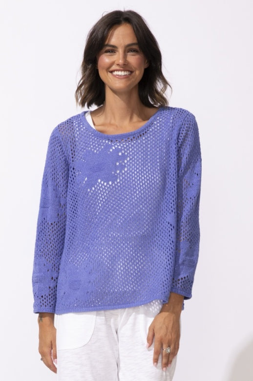Floral Crochet Pullover by Escape