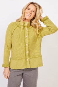 Mixed Waffle Mock Neck by Escape