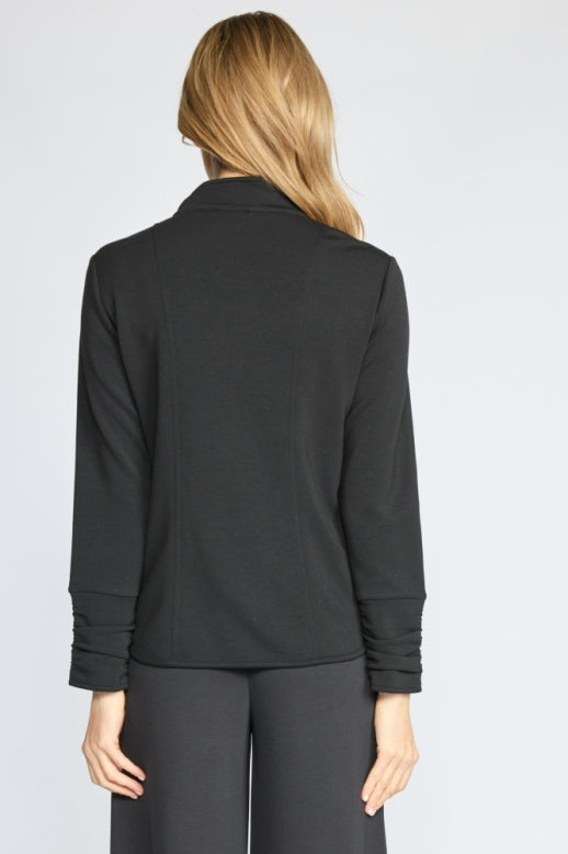 Feather Lux Knit Stitch Jacket by Olivia