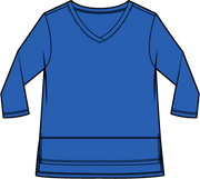 Cotton Slub Easy V Tee by Escape by Habitat 10041 Robin Boutique