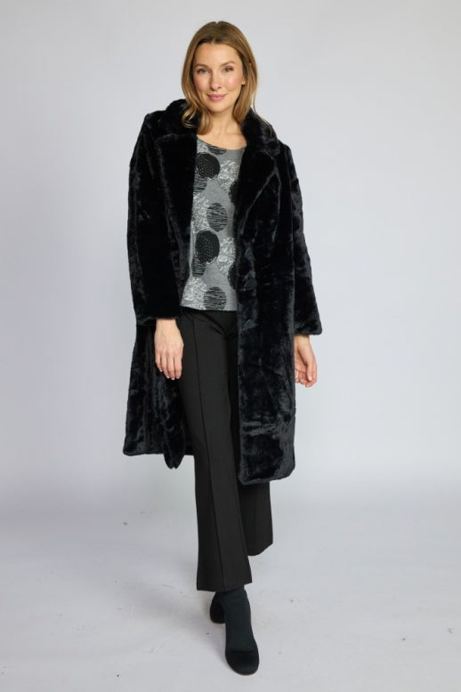 Faux Fur Starstruck Car Coat by Olivia