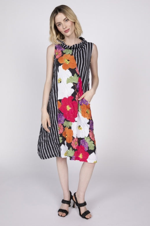 Crimped Crepe Easy Dress by Olivia