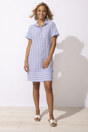 Seaport Stripe Shirt Dress by Escape