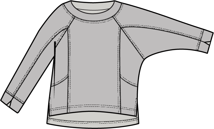 Feather Lux Knit Stitch Pullover by Olivia