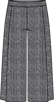 Flax Linen Stripe Gemma Flood Pant by Olivia