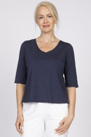 Essential Knit Elbow Tee by Olivia