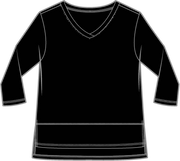 Cotton Slub Easy V Tee by Escape by Habitat 10041 Robin Boutique