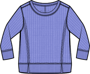 Mixed Waffle Knit Solitude Crew by Escape