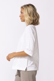Cotton Slub Seamed Elbow Tee by Escape