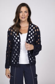 Open Weave Cotton Cardigan by Olivia