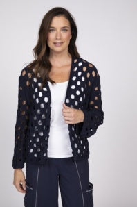 Open Weave Cotton Cardigan by Olivia