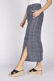 Flax Linen Stripe Gemma Flood Pant by Olivia