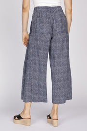 Flax Linen Stripe Gemma Flood Pant by Olivia