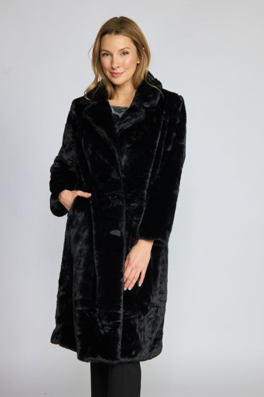 Faux Fur Starstruck Car Coat by Olivia