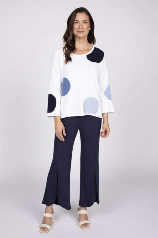 Full Circle Dot Pullover by Olivia