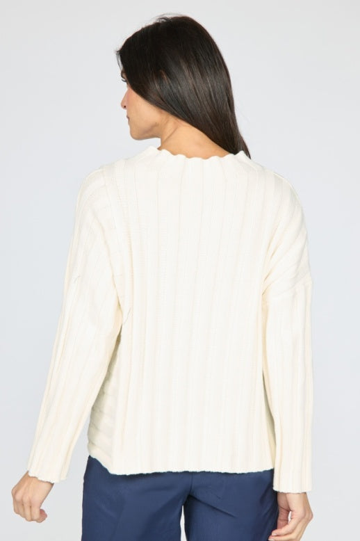 Statement Rib Pocket Pullover by Olivia