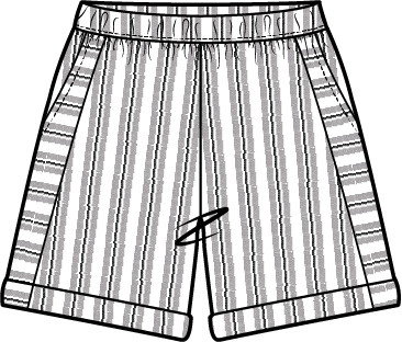 Seaport Stripe Seabreeze Short by Escape By Habitat
