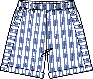 Seaport Stripe Seabreeze Short by Escape By Habitat