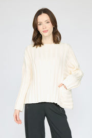 Statement Rib Pocket Pullover by Olivia