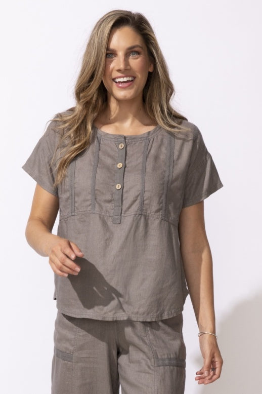 Lake Linen Island Escape Pullover by Escape by Habitat Robin Boutiuqe