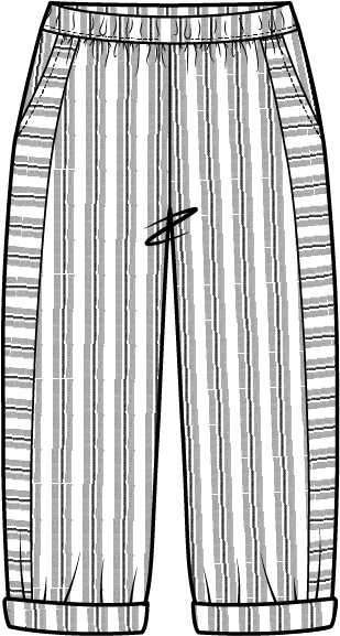 Seaport Stripe Harborside Flood Pant by Escape