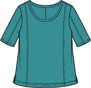 Cotton Slub Seamed Elbow Tee by Escape