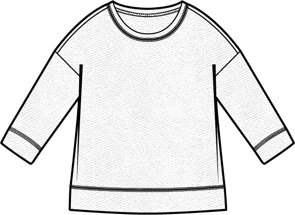 Cool Breeze Sundown Loopy Terry Pullover by Escape