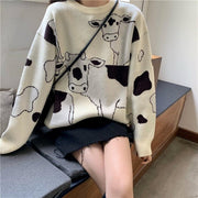 Super Soft Mooo Cow Sweater - Robin Boutique-Boutique 