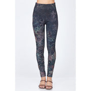 High Waist Full Length Jeans Leggings in Abstract Floral - Robin Boutique-Boutique 