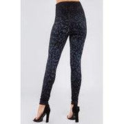 High Waist Crop Length Jeans Leggings in Small Paint Stroke - Robin Boutique-Boutique 