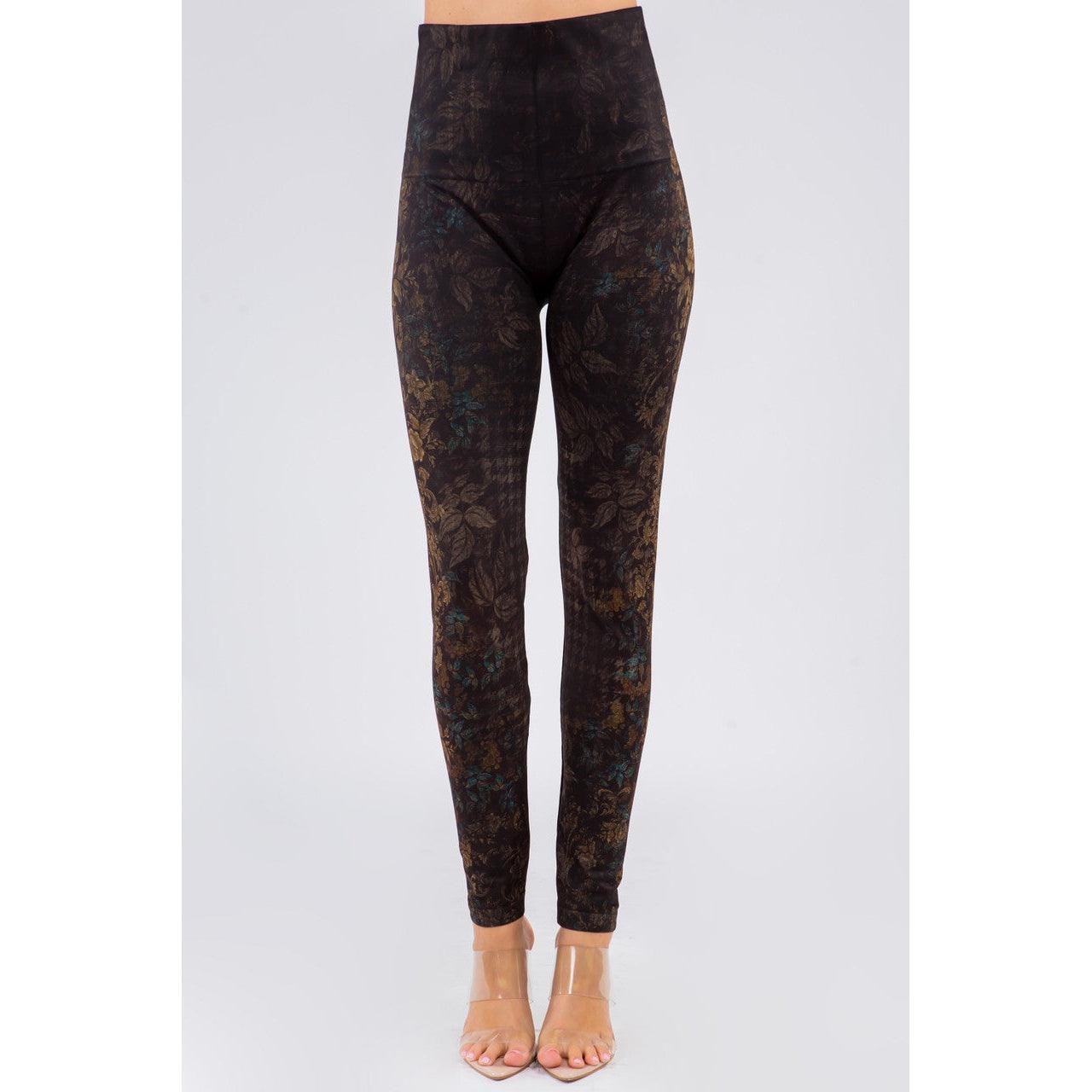 Extended Size High Waist Full Length Jeans Leggings with Sublimation Print need image - Robin Boutique-Boutique 