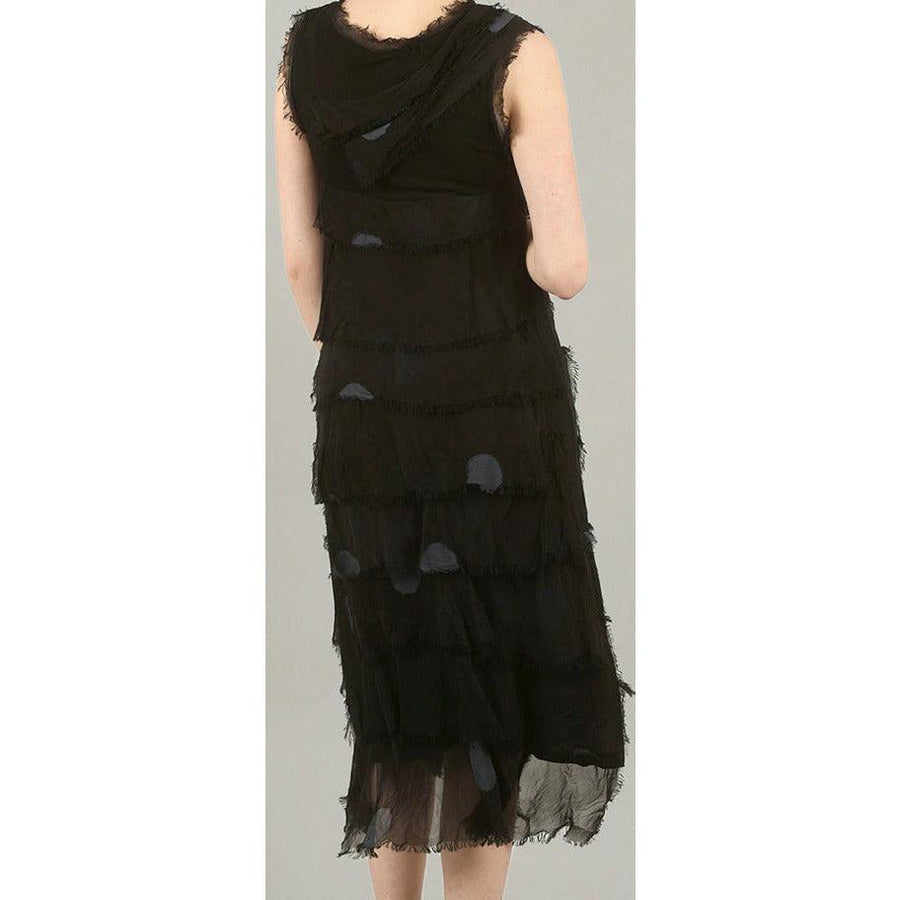Maxi Sleeveless Dress with Polka Dots - Robin Boutique-Boutique 