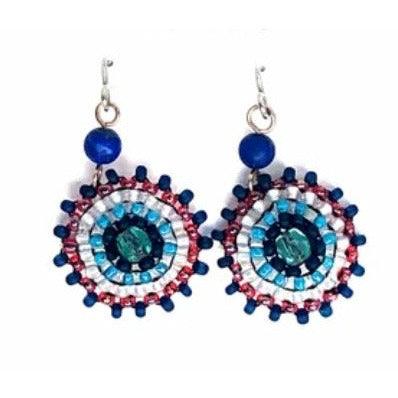 KVZ Designs Dangling Handmade Beaded Earrings - Robin Boutique-Boutique 