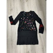 Recycled no waste felted Sweater dress tunic - Robin Boutique-Boutique    &.  Reloved Fabrics