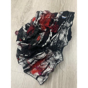 Red and Black “French Style” Hand Felt and Stitched Hat - Robin Boutique-Boutique 