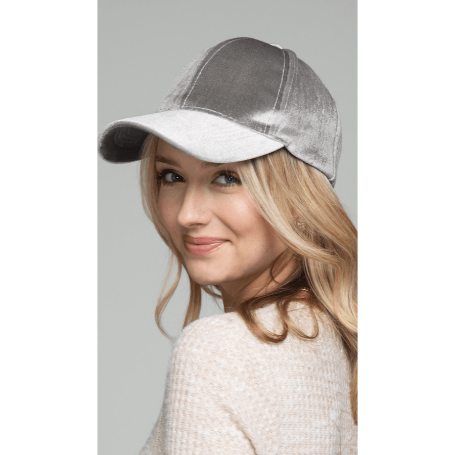 Casual Velvet Baseball Cap - Robin Boutique-Boutique    &.  Reloved Fabrics