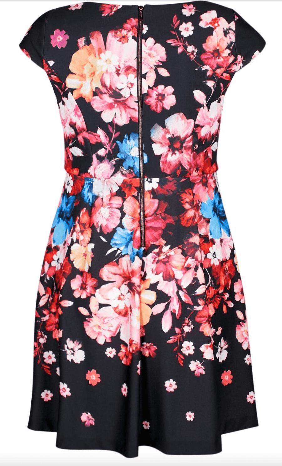 Adrianna Papell Floral Cap Sleeve Dress AP1D101252 - Robin Boutique-Boutique 