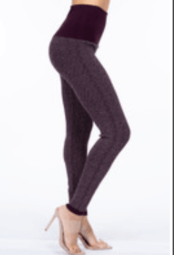 M.Rena Herringbone Jacquard Sweater Leggings - Robin Boutique-Boutique 