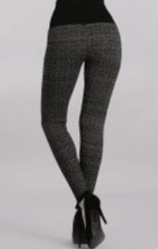 M.Rena Herringbone Jacquard Sweater Leggings - Robin Boutique-Boutique 