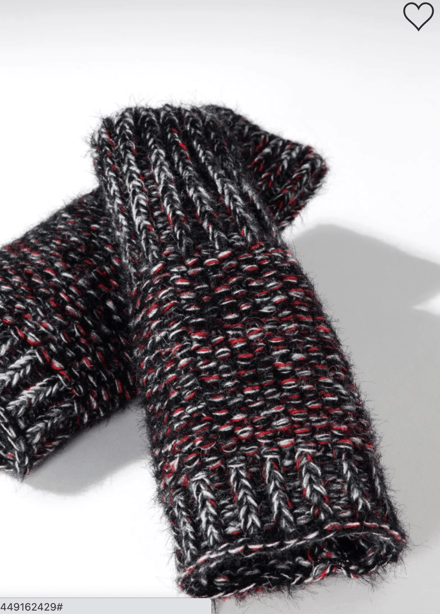 Ruggine One Size Soft Vegan Fingerless Gloves in Novelty Yarn 7916 - Robin Boutique-Boutique 