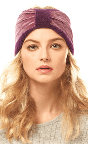Faux Fur Knotted Velvet Head Wrap-LHB014 - Robin Boutique-Boutique 