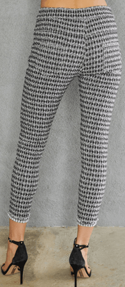 Black Jogger Pants with Diamond Pattern in Black Army Green By Venti6 6525-DIAMONDS - Robin Boutique-Boutique 