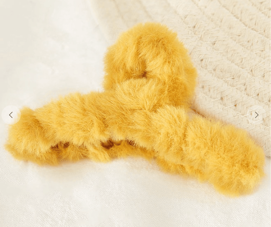 Fun Fur Claw Hair Clip in several colors - CHW173 - Robin Boutique-Boutique 