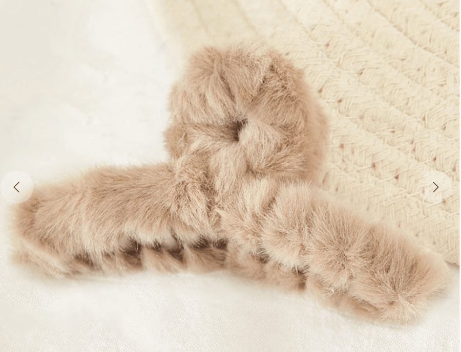 Fun Fur Claw Hair Clip in several colors - CHW173 - Robin Boutique-Boutique 