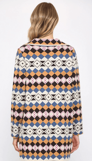 FATE Jacket in geo print and pockets FW6555 - Robin Boutique-Boutique 