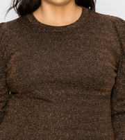 Long Sleeve knit evening sweater top HMT55131PL - Robin Boutique-Boutique 